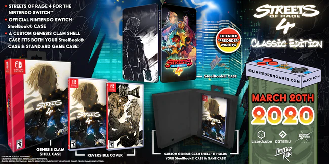 Streets of Rage 4 Limited Run Games #65 Nintendo Switch