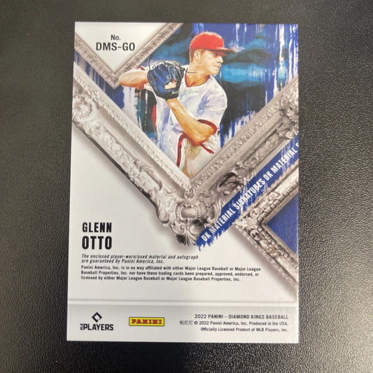 2022 Panini Diamond Kings – Glenn Otto Tri-Color Patch Auto #DMS-GO – 3/15