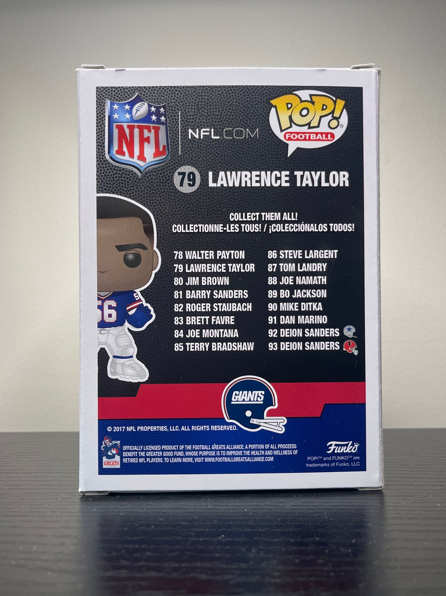 Funko Pop! NFL – Lawrence Taylor #79 – New York Giants | Signed | Authenticated