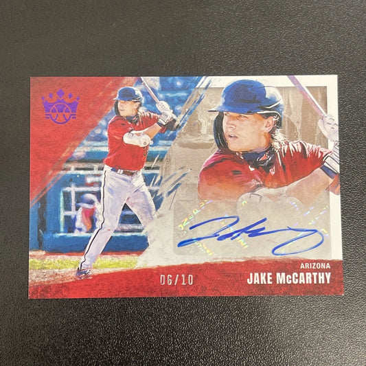 2022 Panini Diamond Kings – Jake McCarthy Purple Rookie Auto #06/10