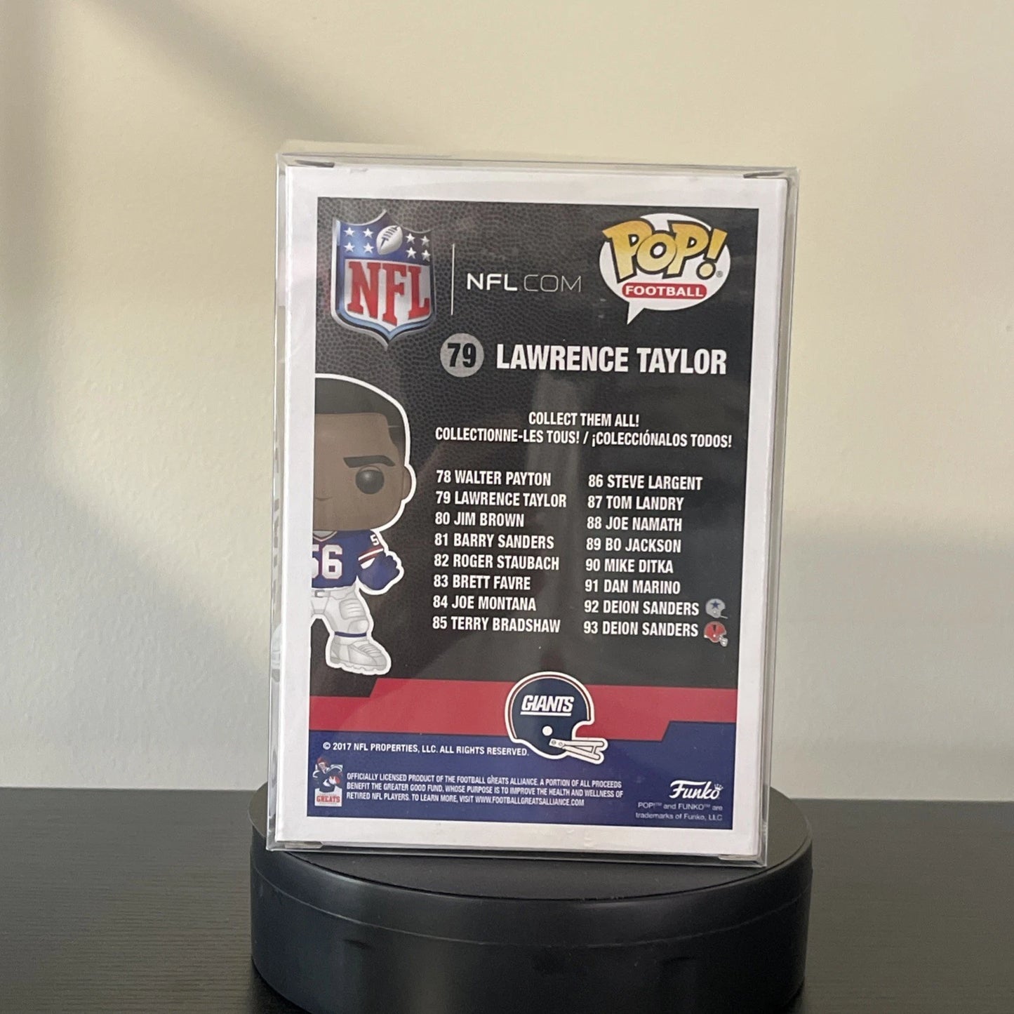 Funko Pop! NFL – Lawrence Taylor #79 – New York Giants | Signed | Authenticated