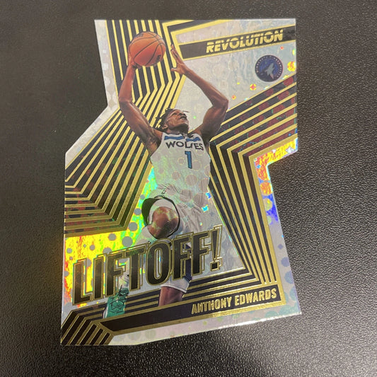 2020-21 Panini Revolution – Anthony Edwards #4 Die-Cut Liftoff Refractor SP