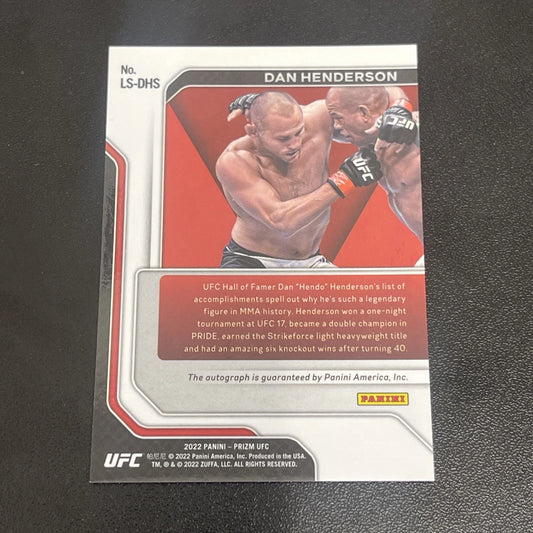 2022 Panini Prizm UFC – Dan Henderson Legendary Signatures Auto #LS-DHS
