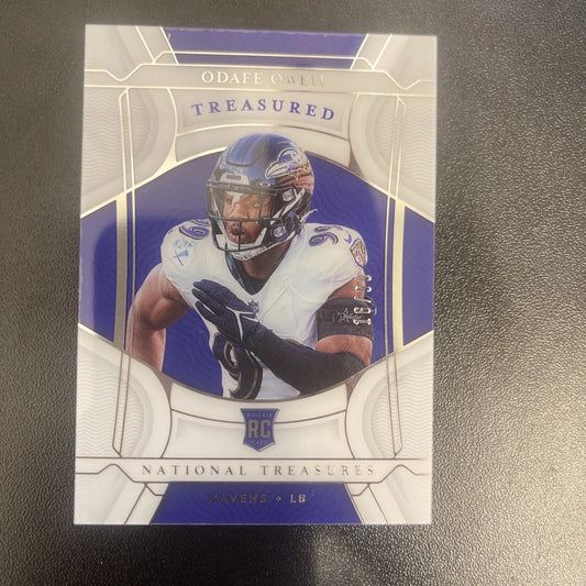 2021 Panini National Treasures – Odafe Oweh Treasured Rookies #TRC-45 – 16/99 (RC)