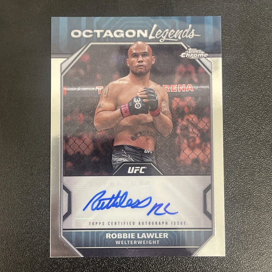 2024 Topps Chrome UFC – Robbie Lawler Octagon Legends Autograph #OLA-RLA