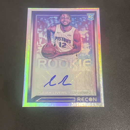 2021-22 Panini Recon – Isaiah Livers Rookie Recon Signatures Auto (RC)