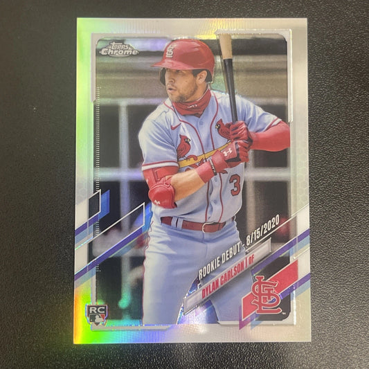 2021 Topps Chrome Update – Dylan Carlson Target Debut Refractor 068/250 (RC)