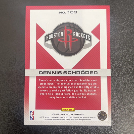 2021-22 Panini Recon – Dennis Schröder Orange #103 – 13/18