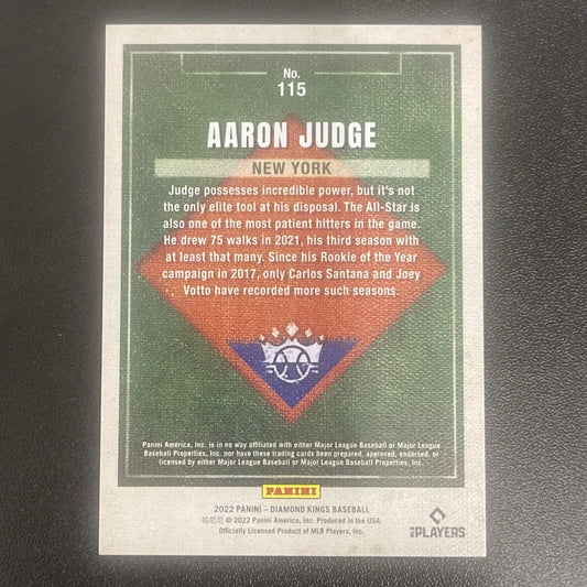 2022 Panini Diamond Kings – Aaron Judge Plum Frame SP #115